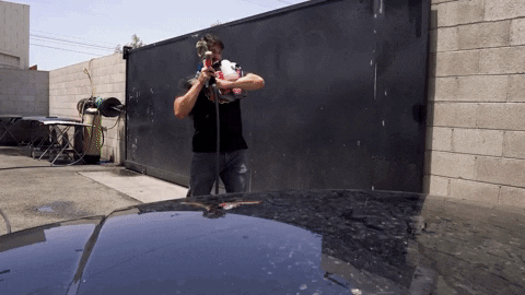 Fail Car Wash Fall GIF
