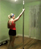 Fail Pole Dance Spin GIF