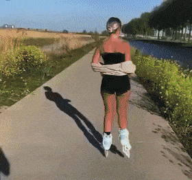 Fail Roller Skating Twerk GIF