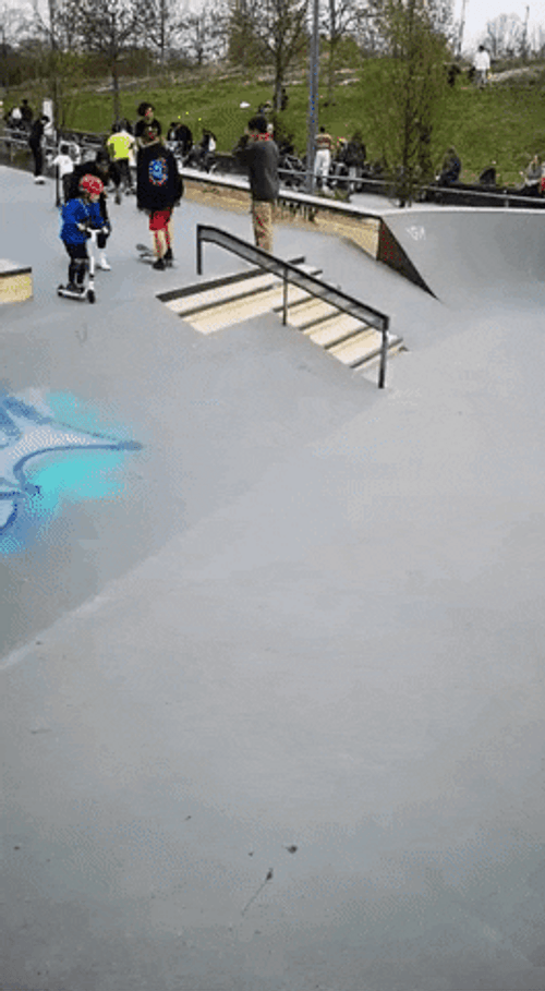 Fail Scooter Spin Hit GIF 