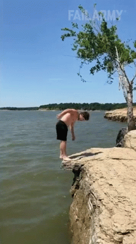 Backflip To The Ocean Fails GIF