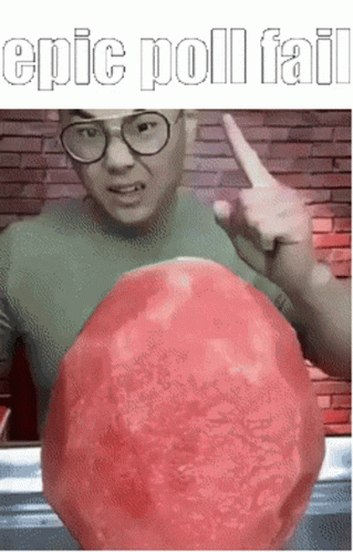 Epic Poll Fails Eating Watermelon GIF