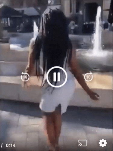 Girl In White Dress Pose Fails GIF