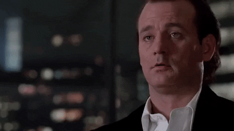 Fainting Bill Murray GIF