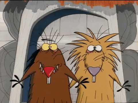 Fainting The Angry Beavers GIF