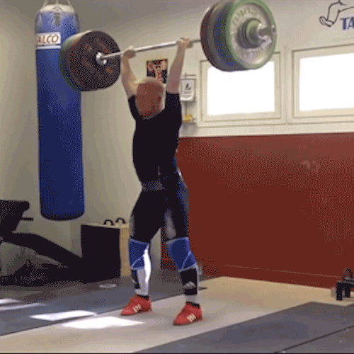 Fainting Weightlifter GIF