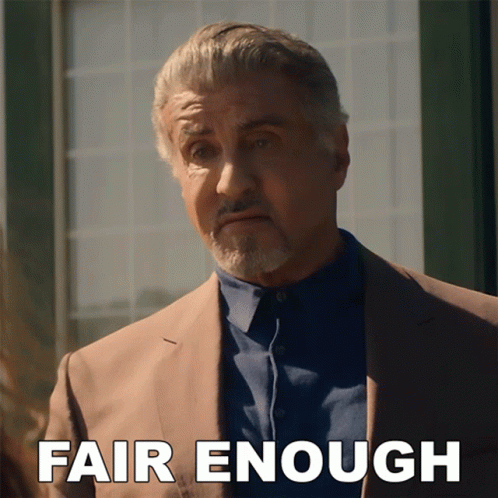 Fair Enough Sylvester Stallone GIF