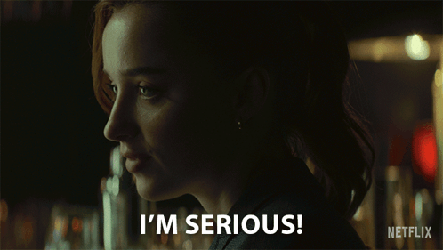 Fair Play Emily Im Serious GIF