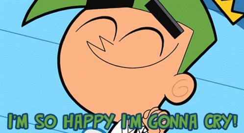 Fairly Odd Parents Cosmo Crying Happy GIF