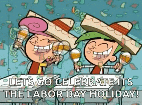 Fairly Odd Parents Good Morning Happy Labor Day GIF