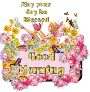 Fairy Holding Heart Good Morning