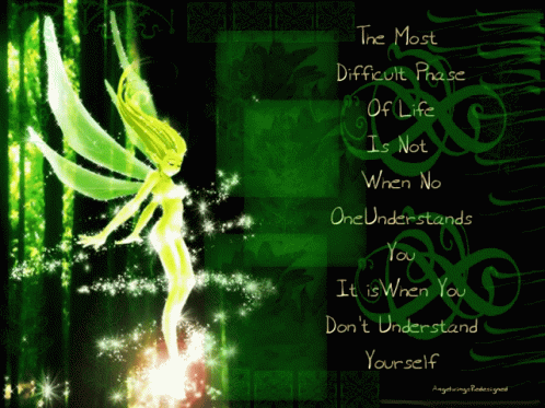 Fairy Poster with Life Phase Quote