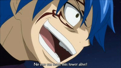 Fairy Tail Natsu & Grey Fighting GIF