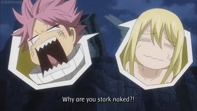 Fairy Tail Natsu Lucy Car Sick GIF