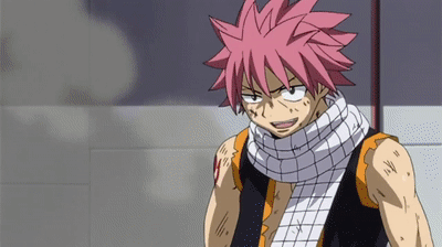 Fairy Tail Tired Natsu Falling GIF
