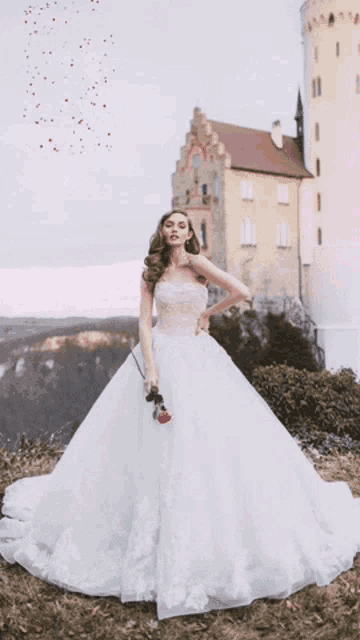 Fairytale Wedding Dress Confetti GIF