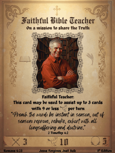 Faithful Bible Teacher On Mission To Share Truth Card GIF