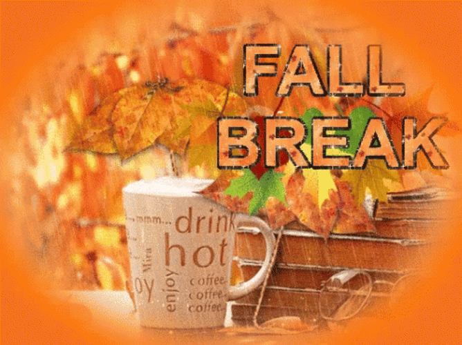 Fall Break In Orange Theme Wallpaper GIF
