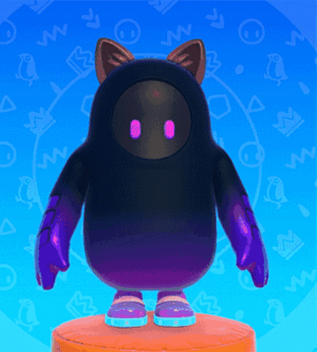 Fall Guys Kitty Cat Waving GIF