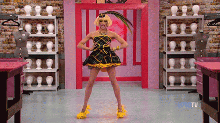Fall On The Floor Drag Queen GIF