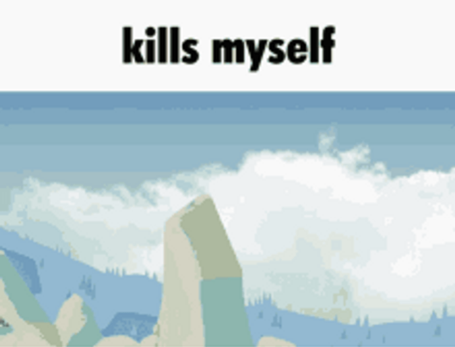 Falling And Dying Animal Kill Myself Meme GIF