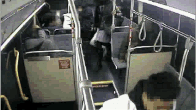 Falling Bus Passenger GIF