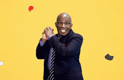 Falling Confetti Al Roker GIF