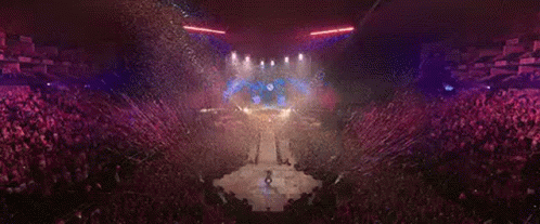 Falling Confetti Big Concert GIF