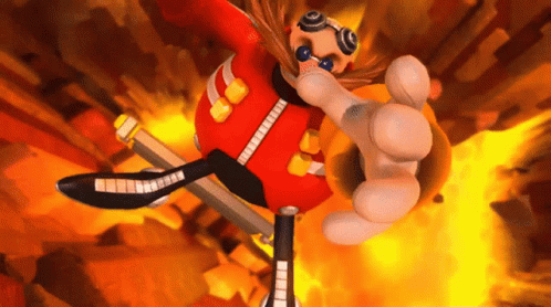 Falling Doctor Eggman GIF