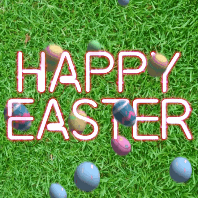 Falling Eggs Good Morning Happy Easter GIF