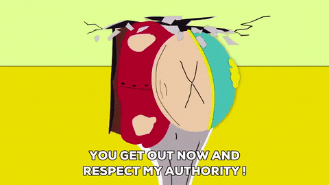 Falling Eric Cartman Respect My Authority GIF