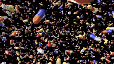 Falling Medicine Everywhere GIF