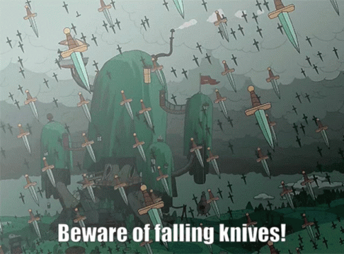 Falling Swords and Beware of Falling Knives