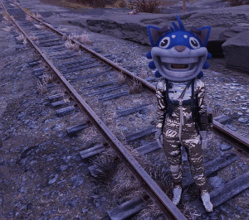 Fallout 76 Fuzzy Bite Train Track GIF