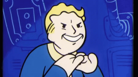Fallout 76 Vault Boy Evil Smile GIF