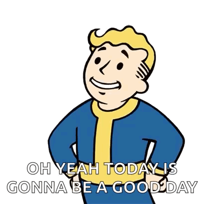 Fallout Cartoon Character Giving Thumbs Up GIF