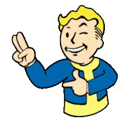 Fallout Character Giving Peace Sign