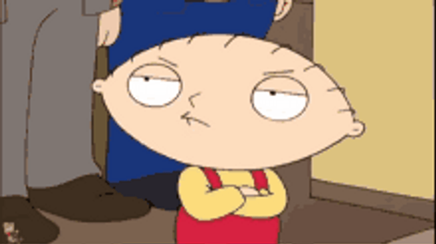 Family Baby Stewie Wheres My Money Annoyed Face GIF