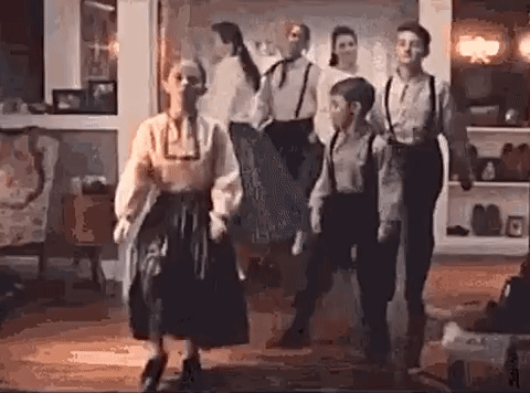 Family Doing Irish Jig GIF