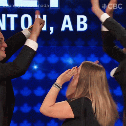 Family Feud Contestants High Five Team Work GIF