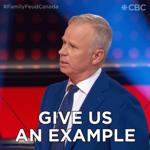 Family Feud Gerry Dee Give Us An Example GIF