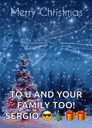 Family Greetings Christmas Card GIF
