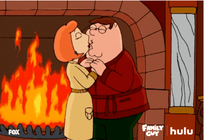 Family Guy Couple Kissing GIF