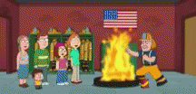 Family Guy Firefighter Fights Fire GIF