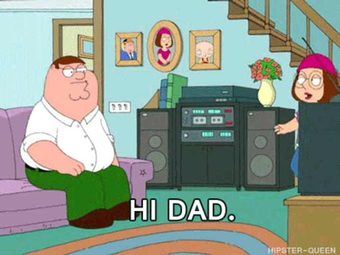 Family Guy Hi Dad GIF