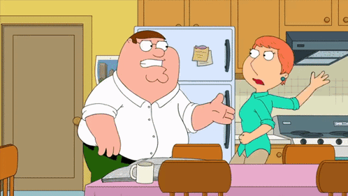 Family Guy Lois Face Smack Peter GIF