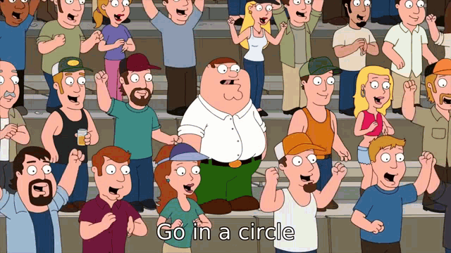 Family Guy Peter Griffin Go In Circle GIF