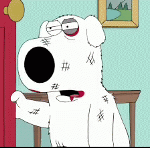 Family Guy Series Brian Griffin Black Eye GIF