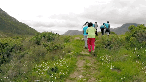 Family Hiking Awesome View GIF