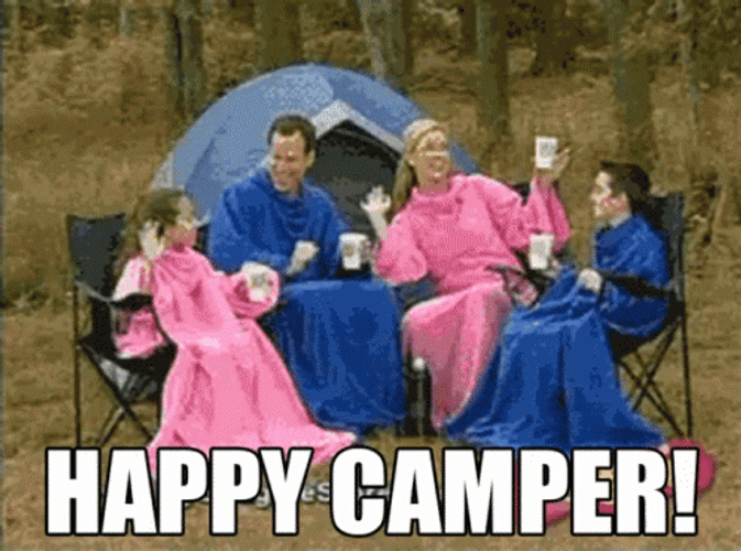 Family Outdoor Camping Happy Campers GIF